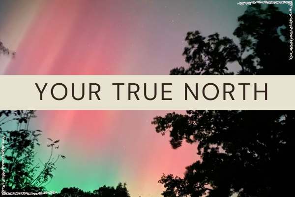 picture of nothern lights representing the true north in your life